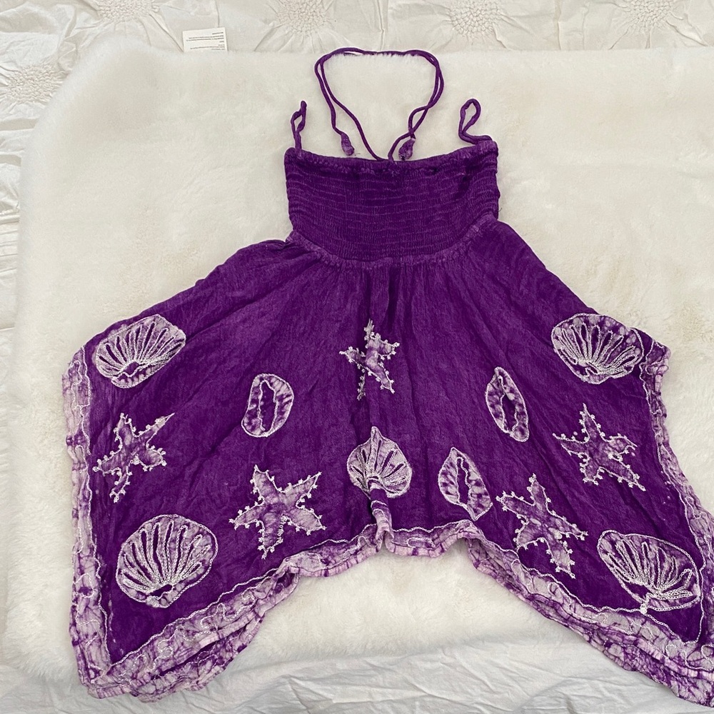 India Boutique Purple Textured Dress. Girls size L